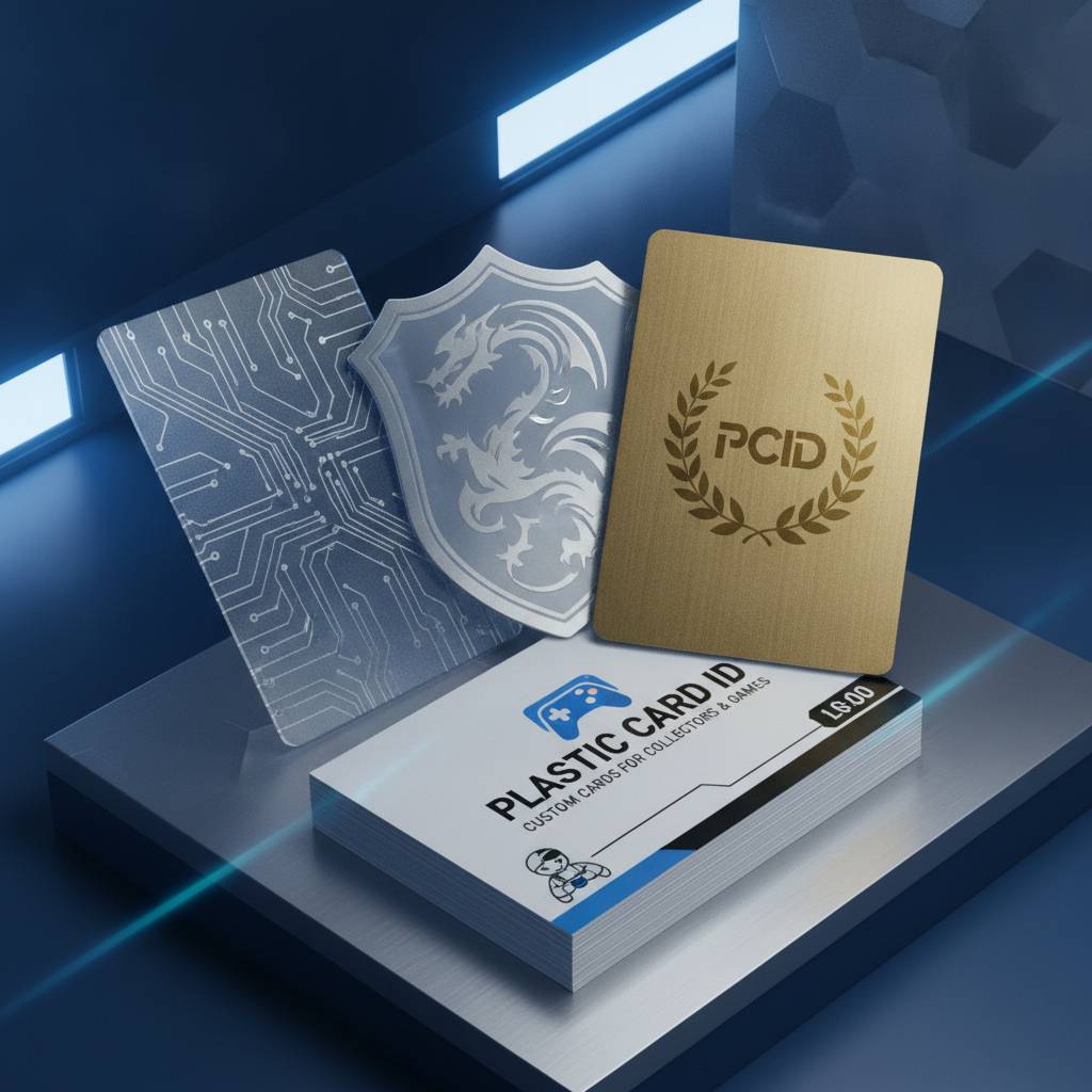 Specialty Cards: Clear, Custom Shape, and Luxury Metal Options